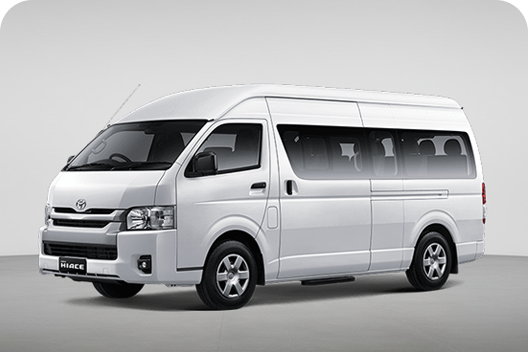 Hiace Commuter for 8 to 12 passengers